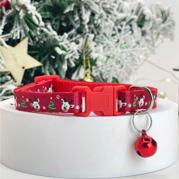 Small Christmas adjustable pet collar for small dogs and cats - Picture 1 of 1